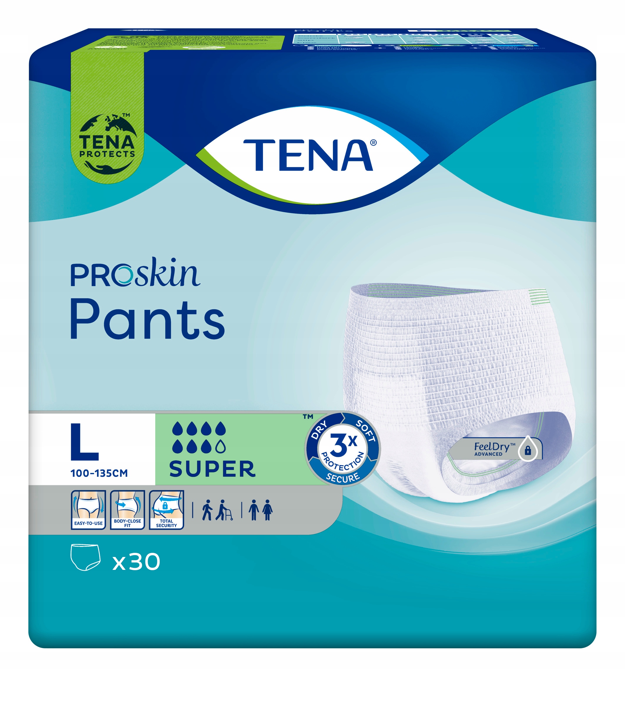 

Majtki chłonne Tena Pants L 30 szt