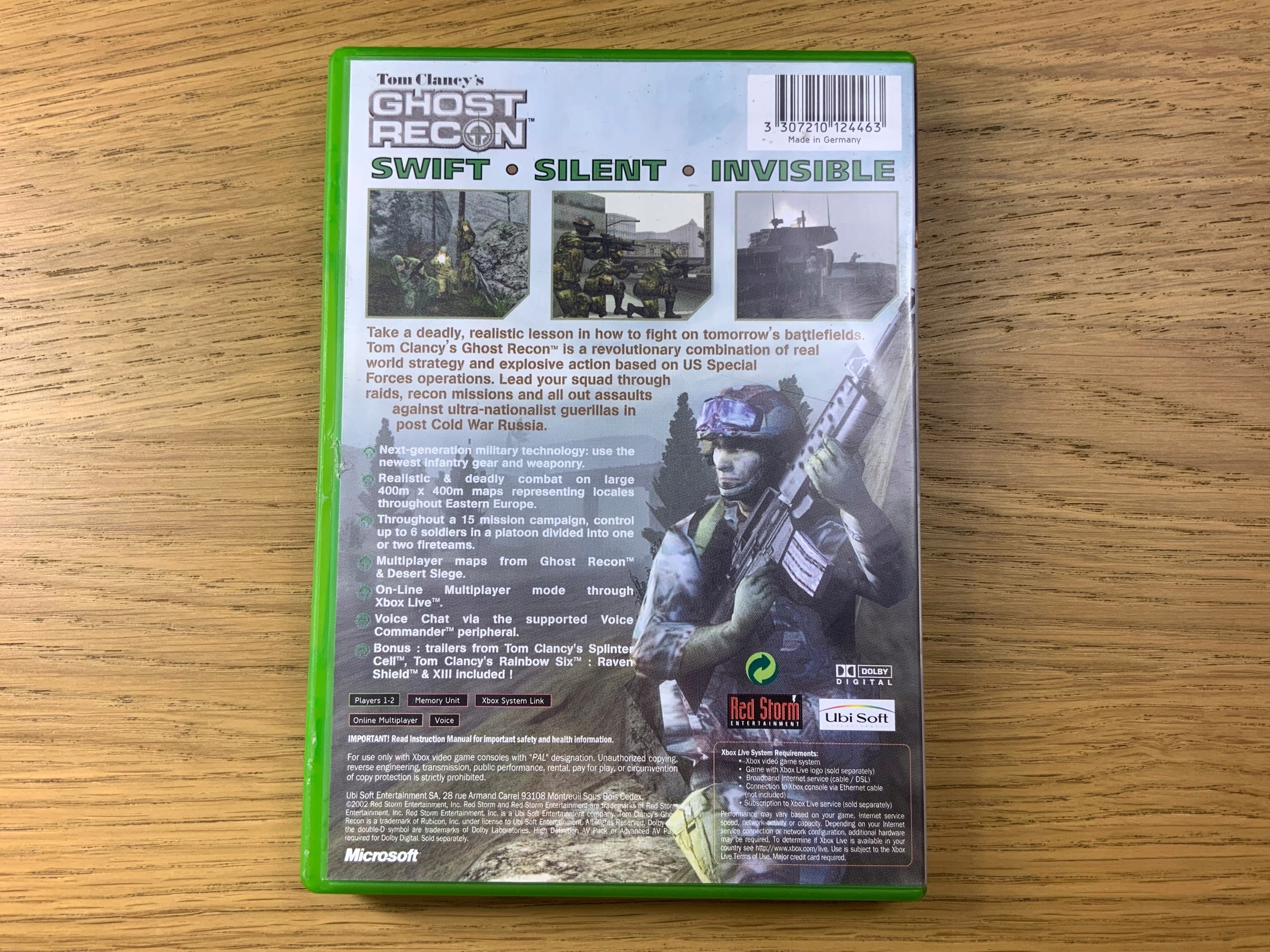 GHOST RECON 1 płyta ideał- komplet XBOX CLASSIC Producent Red Storm