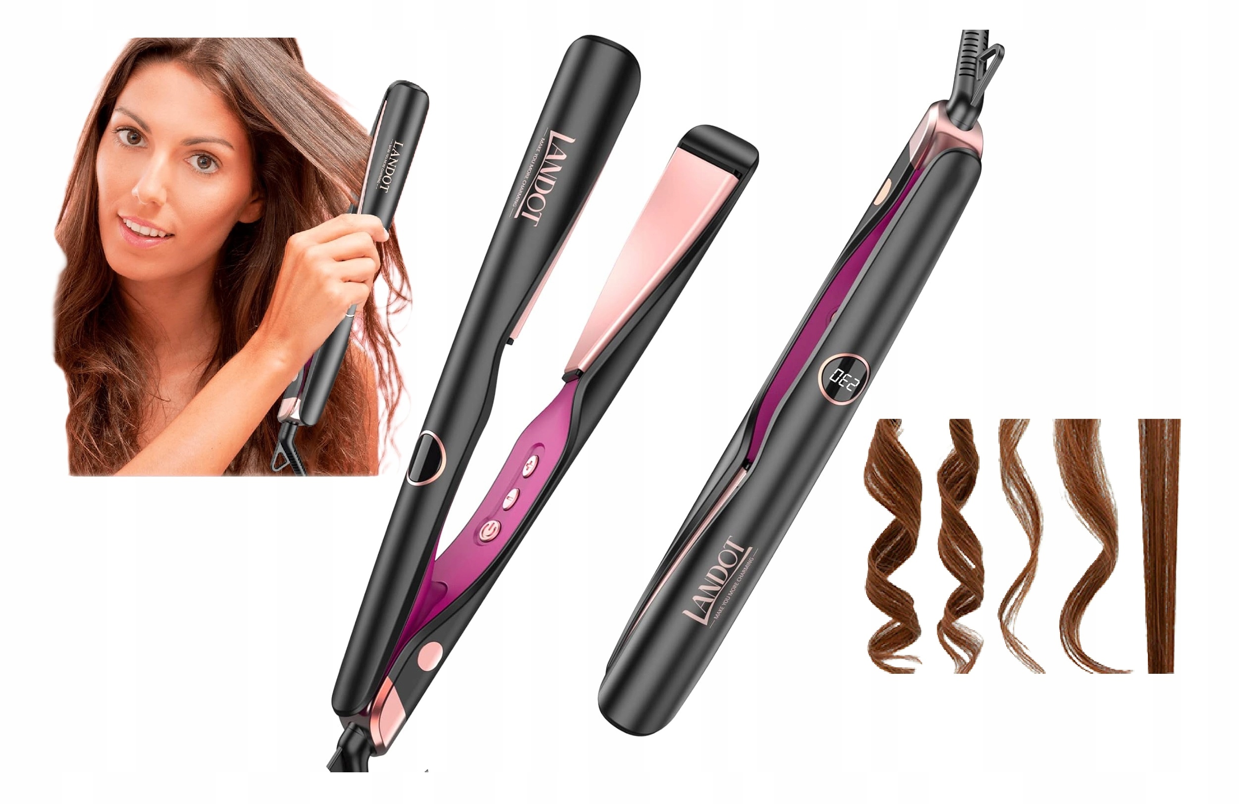 Žehlička Na Vlasy na vlasy 2v1 Turistická cestovní žehlička na vlasy Ionizace