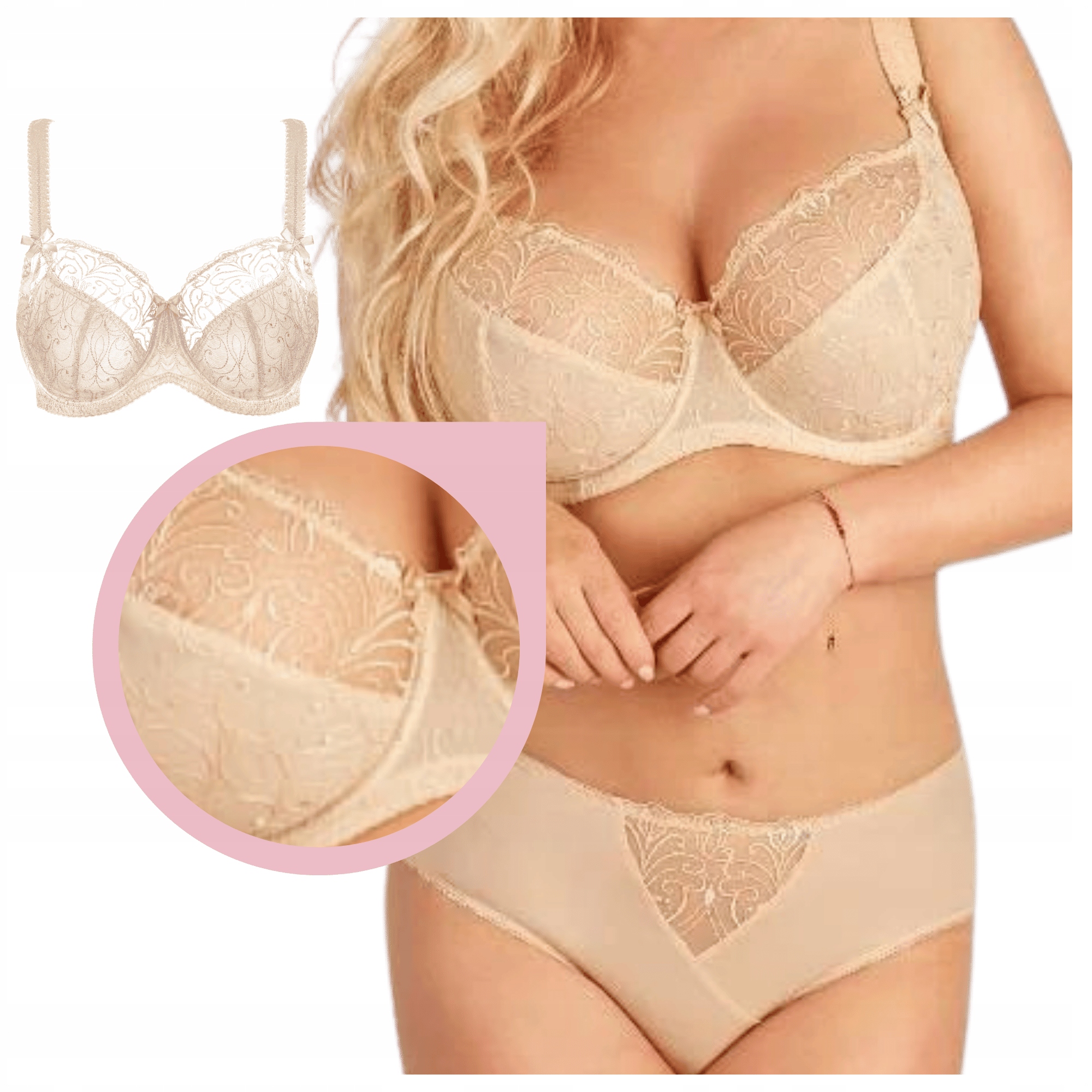 Podprsenka Nessa Sonata soft bezová 70J