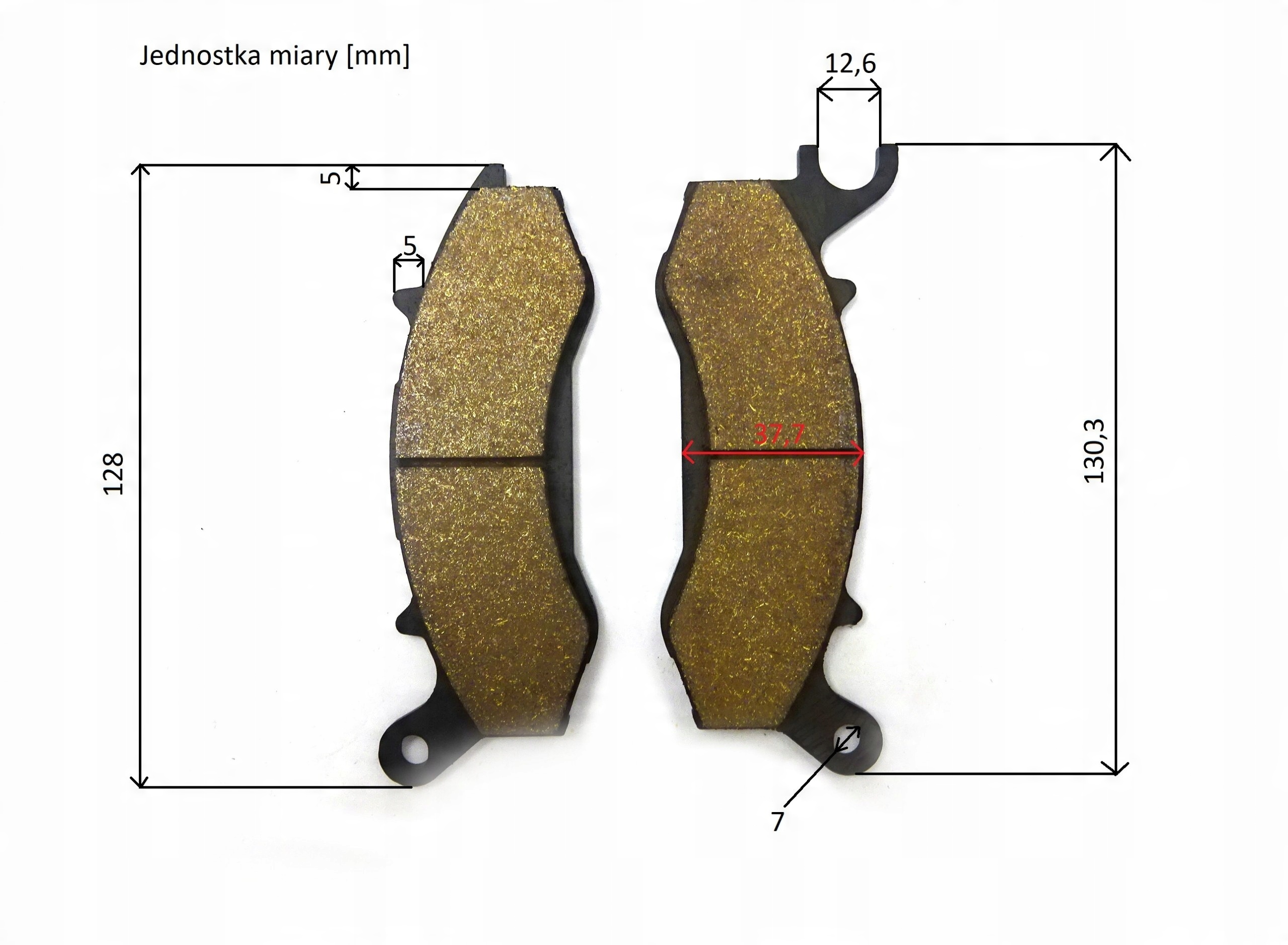 

Junak M12/M12 Vintage Klocki Hamulcowe Przód Kpl