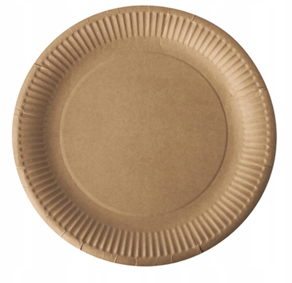 

Talerze papierowe Pure ekologiczne kraft 23cm 50sz