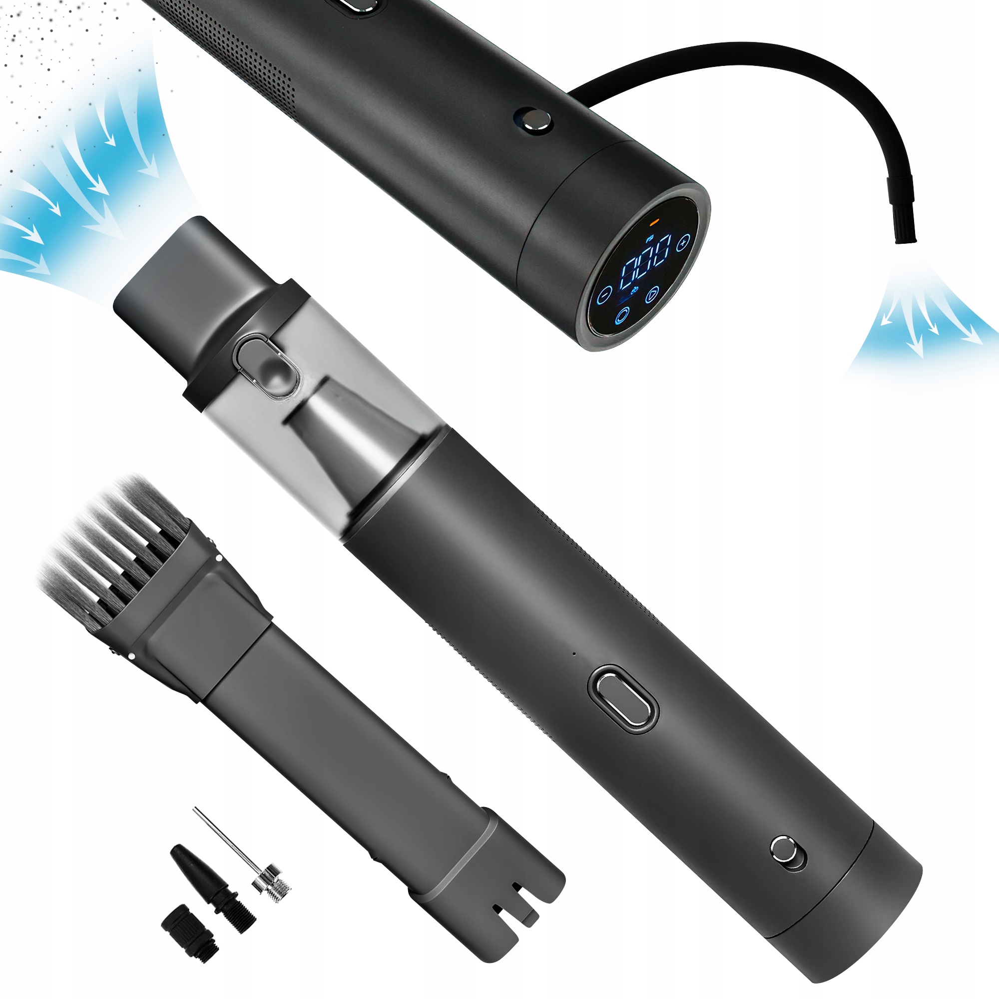 Kompresor Pompka + Odkurzacz 2w1 Extralink