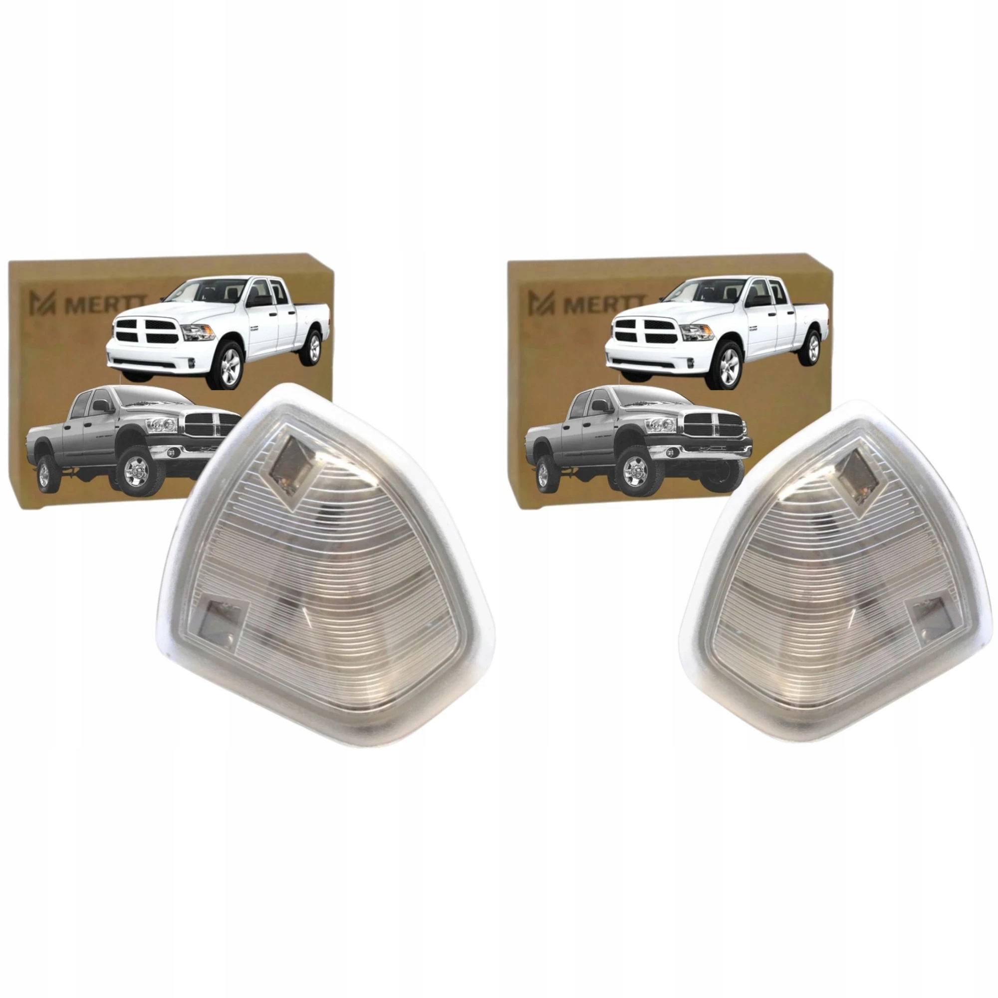 Směrovky, Boční Blikačky V Zrcátku Dodge Ram 2009-2018, Pravé, Levé