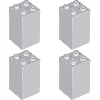 

Lego 30145 Filar Słup 2x2x3 szary jasny (15g) 4szt