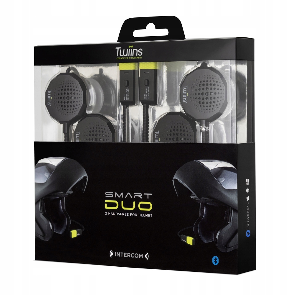 Twiins Домофон Комплект Для Двох Шоломів Bluetooth 5.0