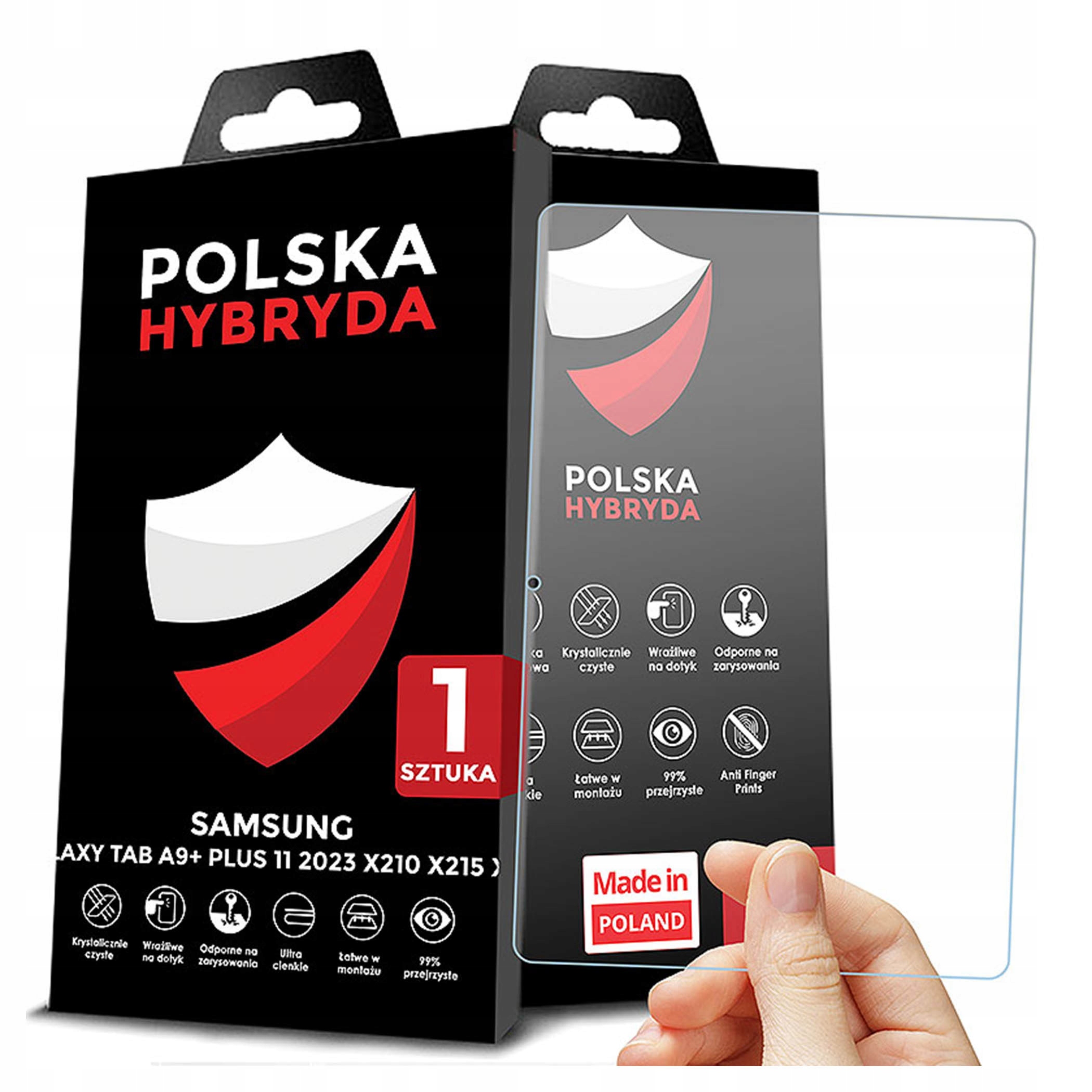 Szkło Ochronne Do Samsung Galaxy Tab A9+ Plus 11 2023 Nietłukace