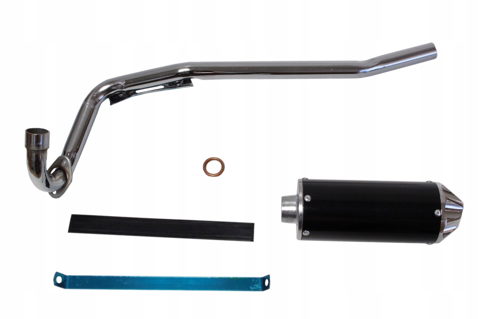 TŁUMIK ATV 110/125 POJEDYŃCZY CZARNY KPL. BRI Numer katalogowy części YK00284