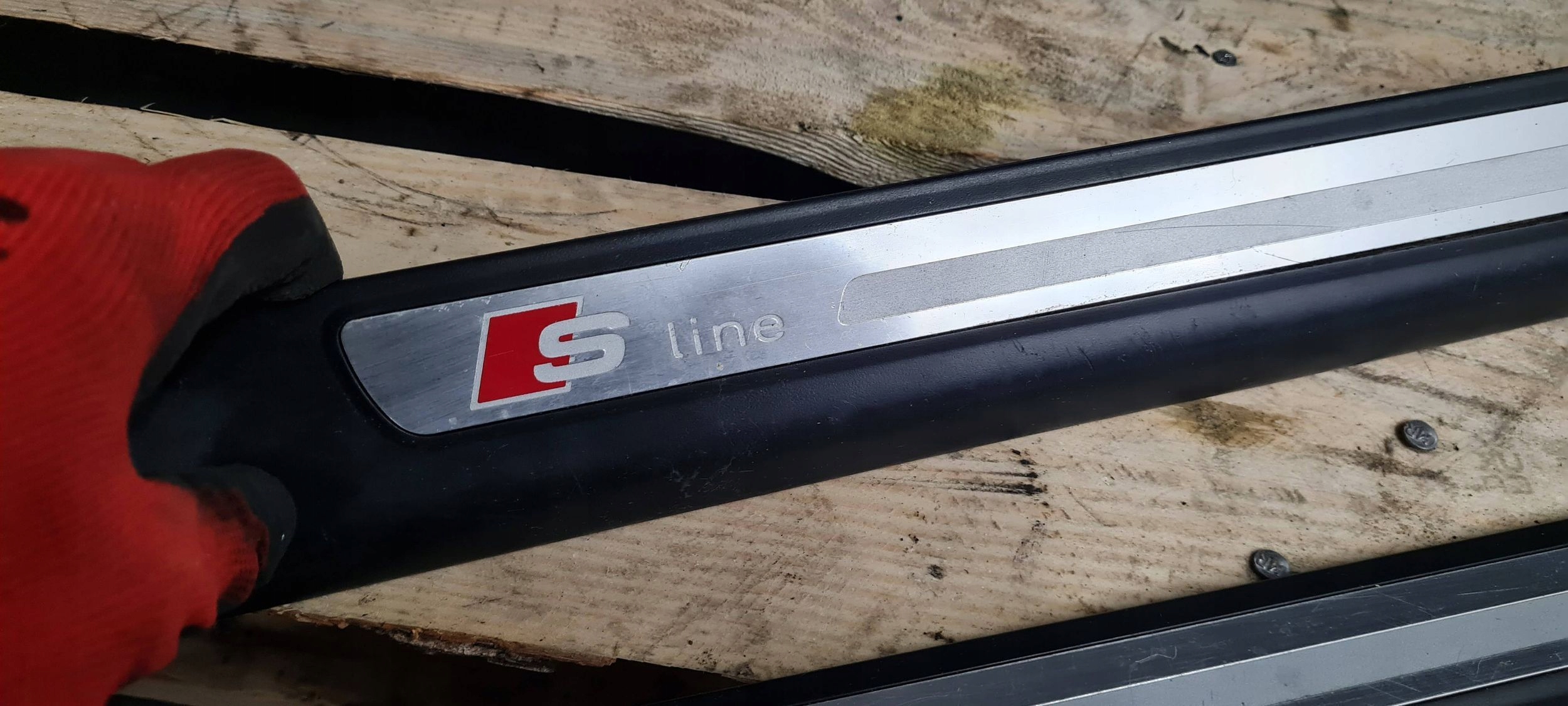 A6 C6 LIFT moulding mouldings caps cap threshold SLINE KOMPLET 4X