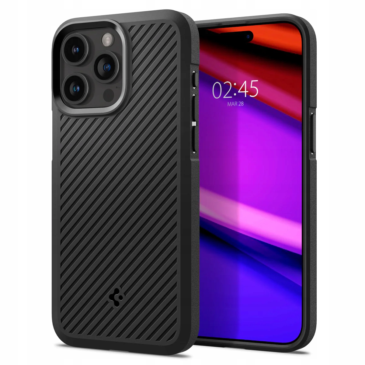 Spigen Core Armor, matowa czerń iPhone 15 Pro Max