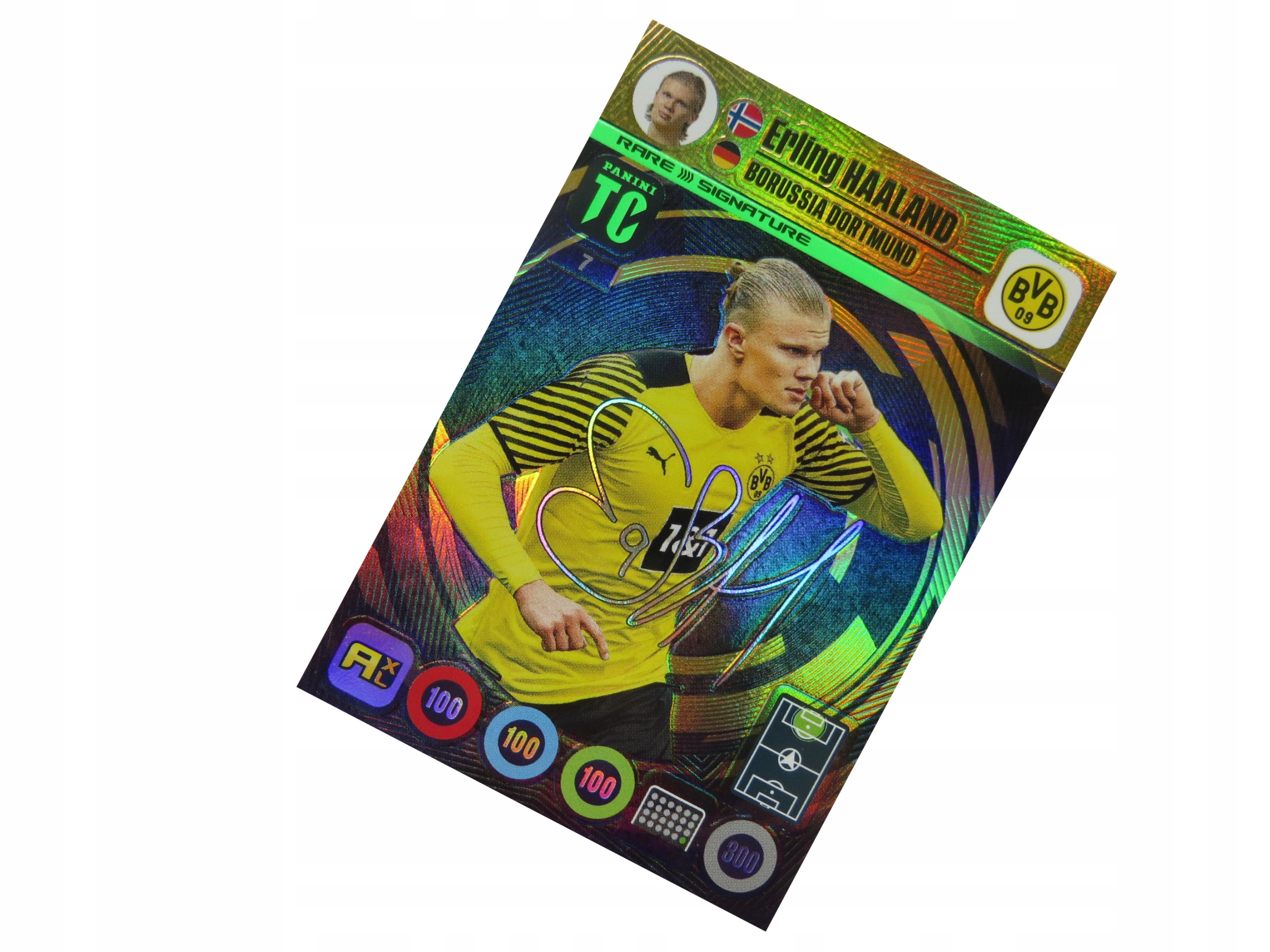 PANINI TOP CLASS 2022 RARE SIGNATURE HAALAND # 7