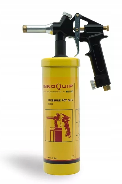 Pištoľ na údržbu podvozku Innoquip Pressure Pot Gun koncovky