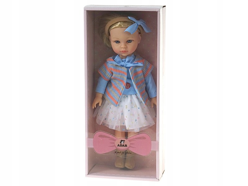 LALKA. MÓWI I ŚPIEWA. 38cm. OPAKOWANIE PREZENTOWE Marka Adar