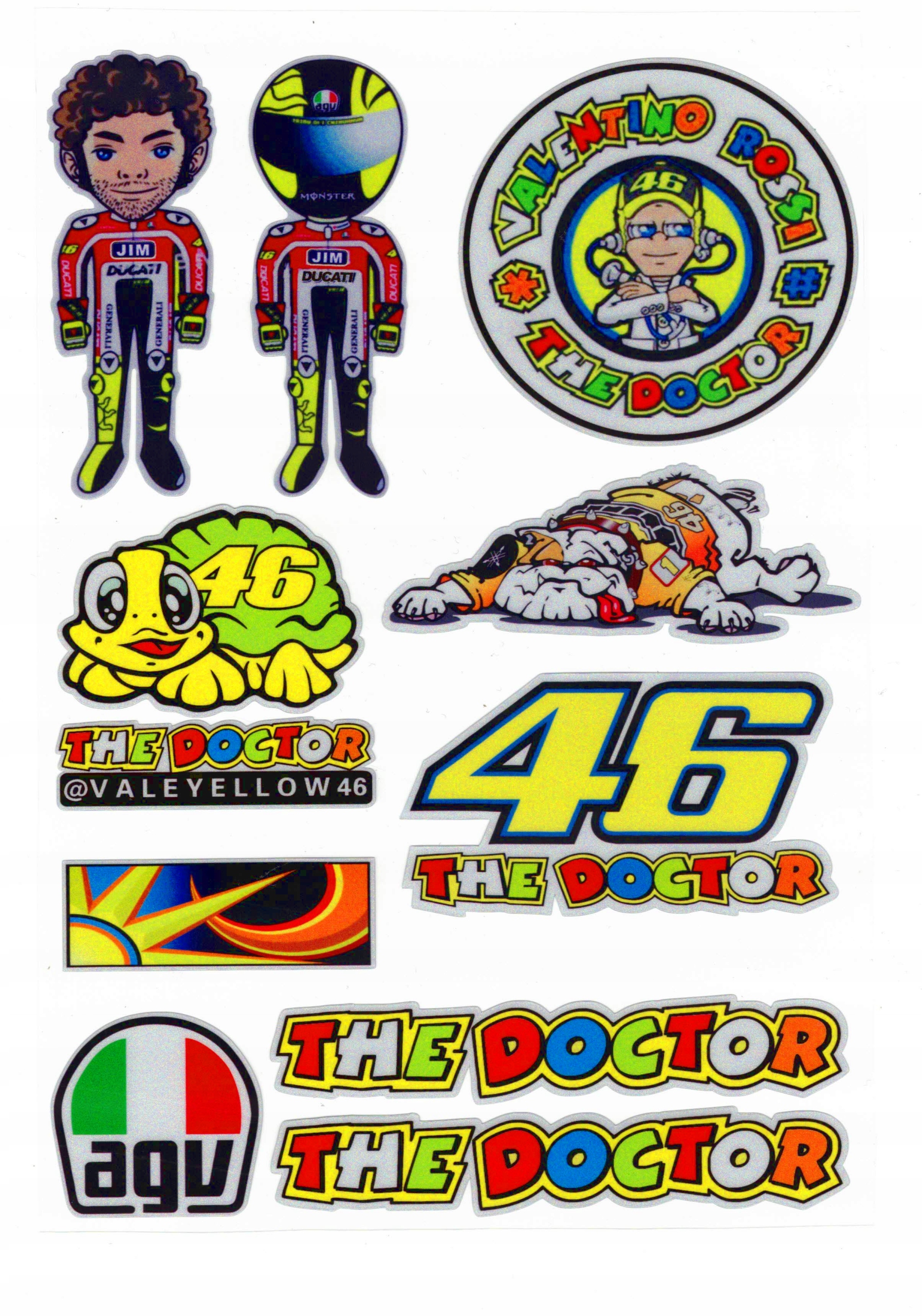 

Naklejki Na Motor Motocykl Thedoctor Valentino 46