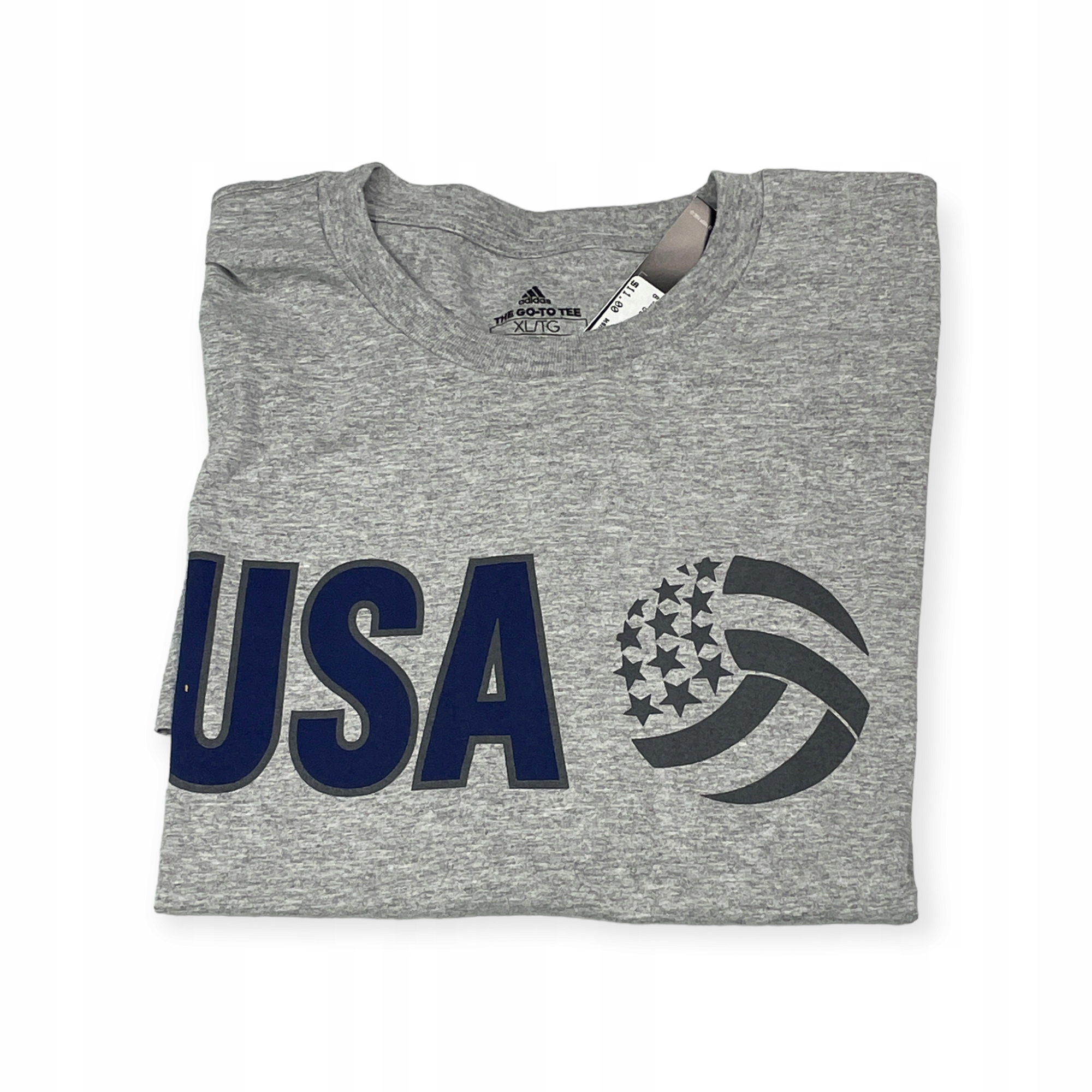 Koszulka męska szara Adidas USA Volleyball XL Rozmiar XL
