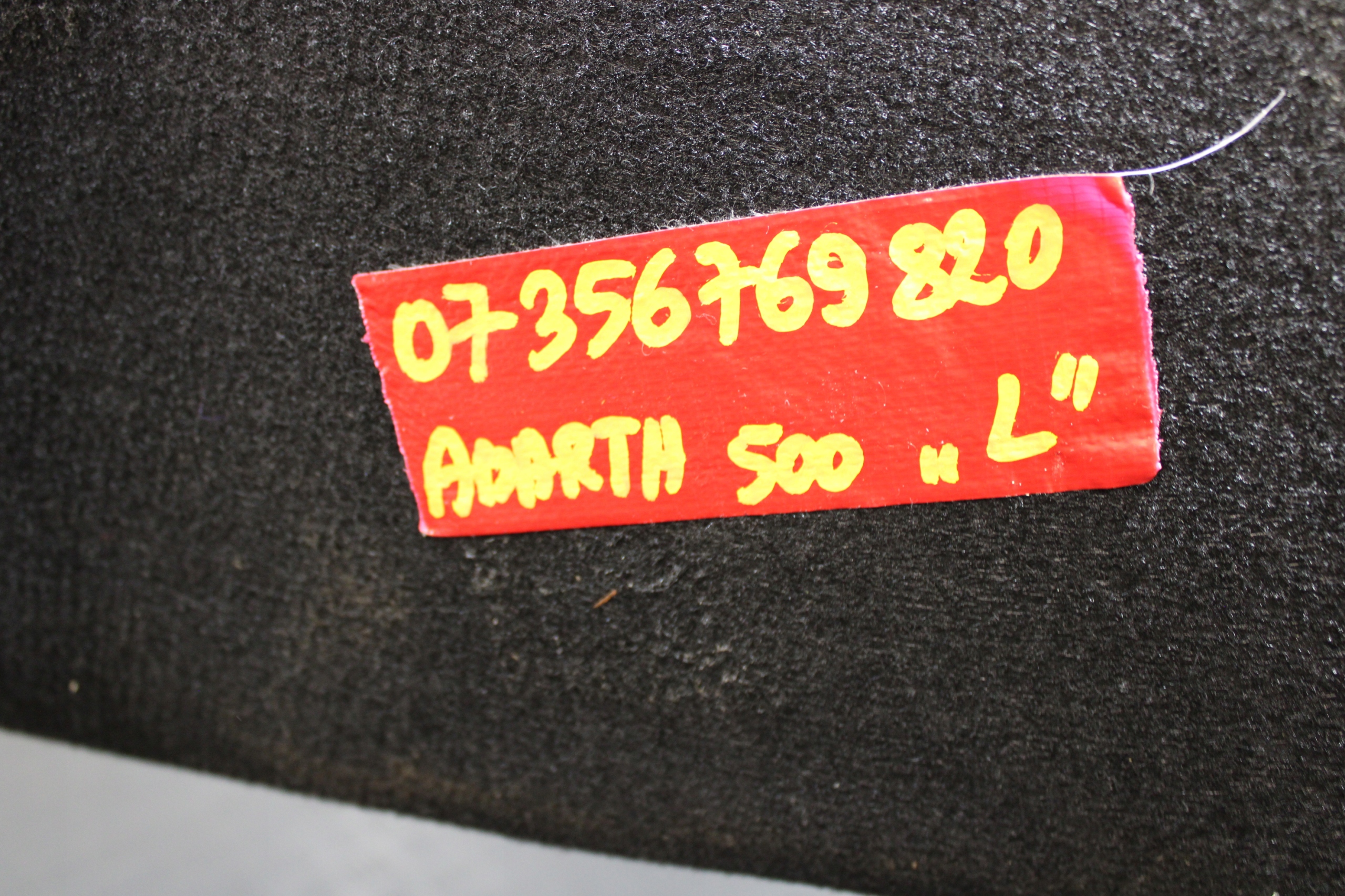 boot upholstery 07356769820 FIAT 500 ABARTH LIFT
