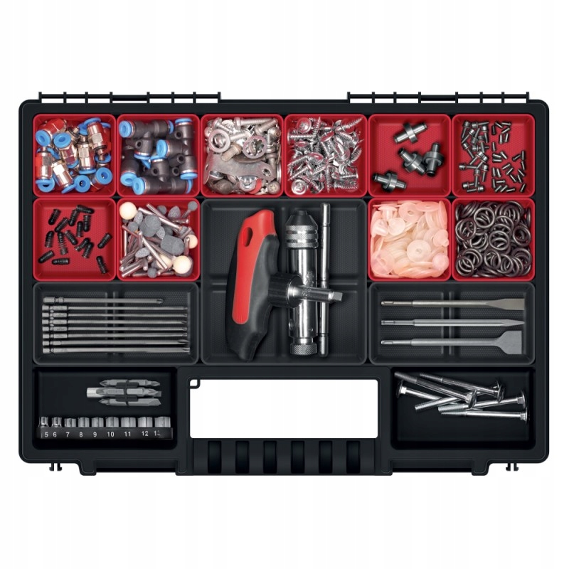 3 szt. organizer NORP pudełko z kuwetami Liczba pojemników w zestawie 21