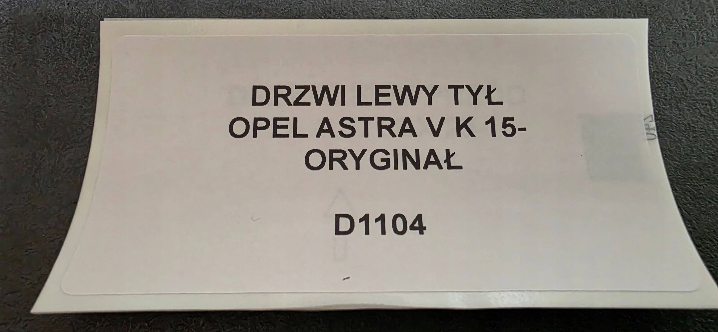 Tür hinten links Seite Opel Astra K