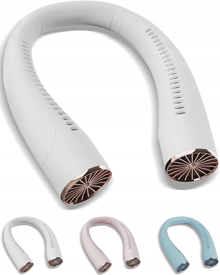 Ventilátor Na Krk Přenosný Bezdotykový 4000 mAh Bílý