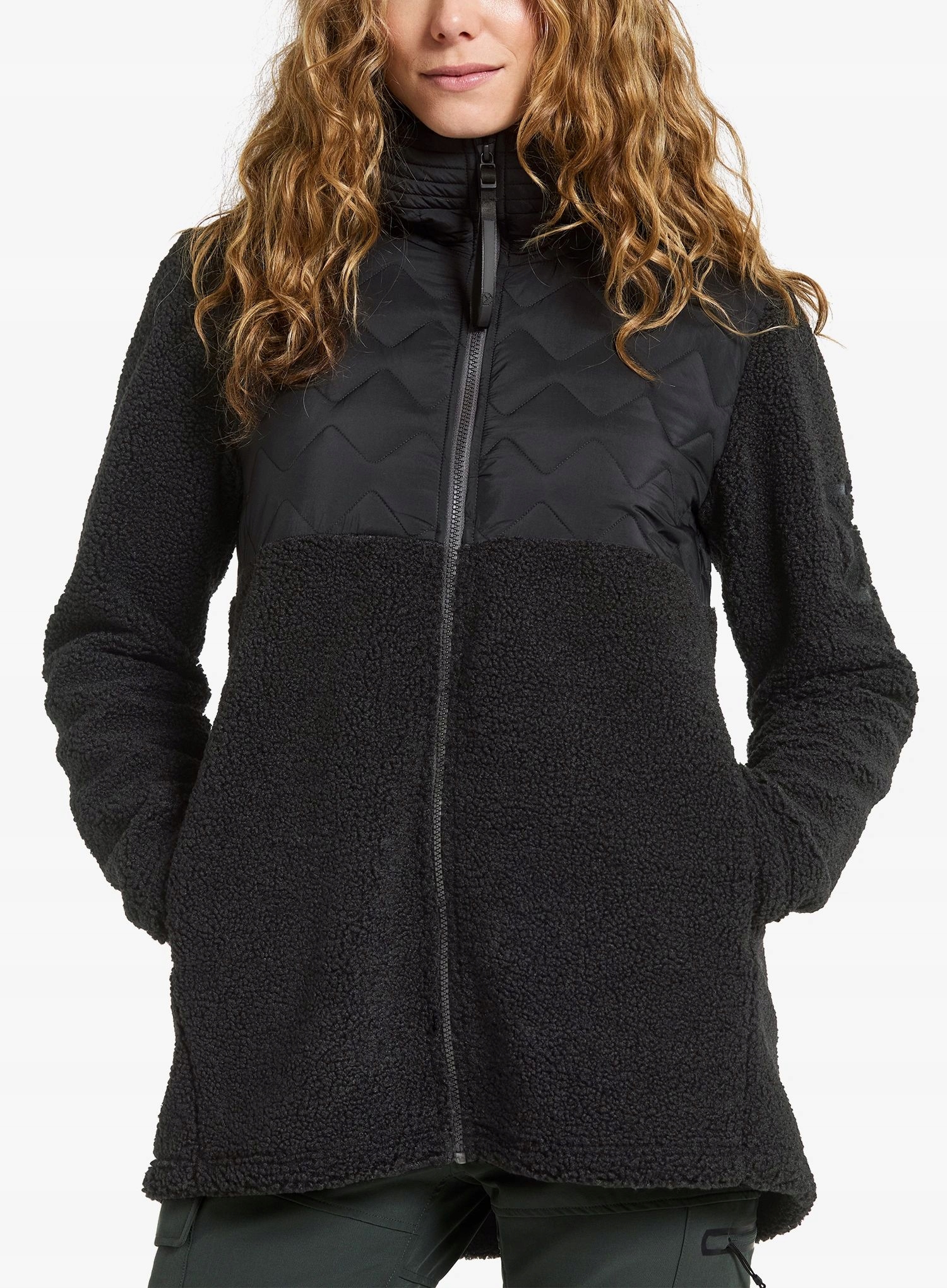 Dámská hybridní bunda Didriksons Bibi Fullzip 2 černá 40 (L)