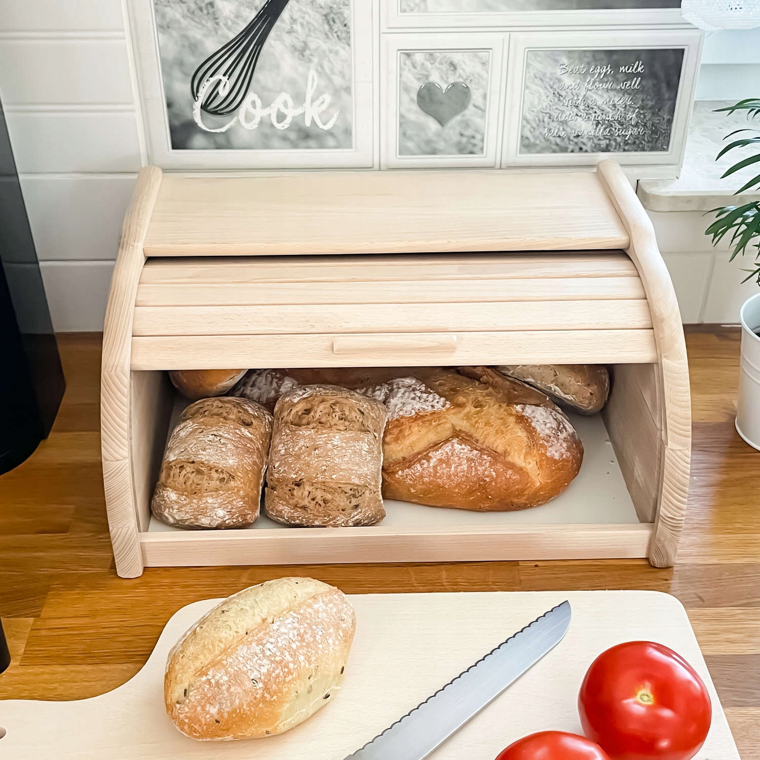 POJEMNIK NA PIECZYWO CHLEB CHLEBAK DREWNIANY DUŻY EAN (GTIN) 5904282007519