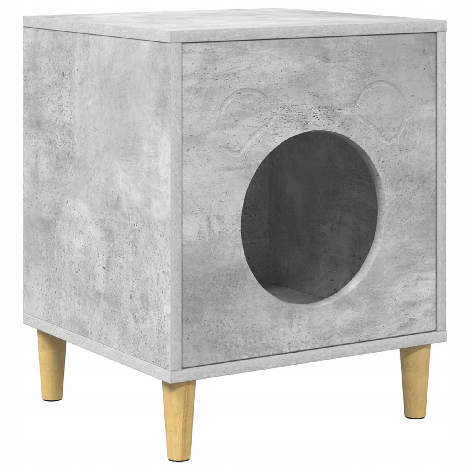 Kočičí dům Beton 42,5 x 40 x 53 cm kompozitní dřevo