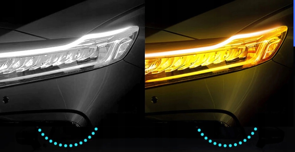 ŚWIATŁA JAZDY DZIENNEJ DRL + KIERUNKOWSKAZY 60cm