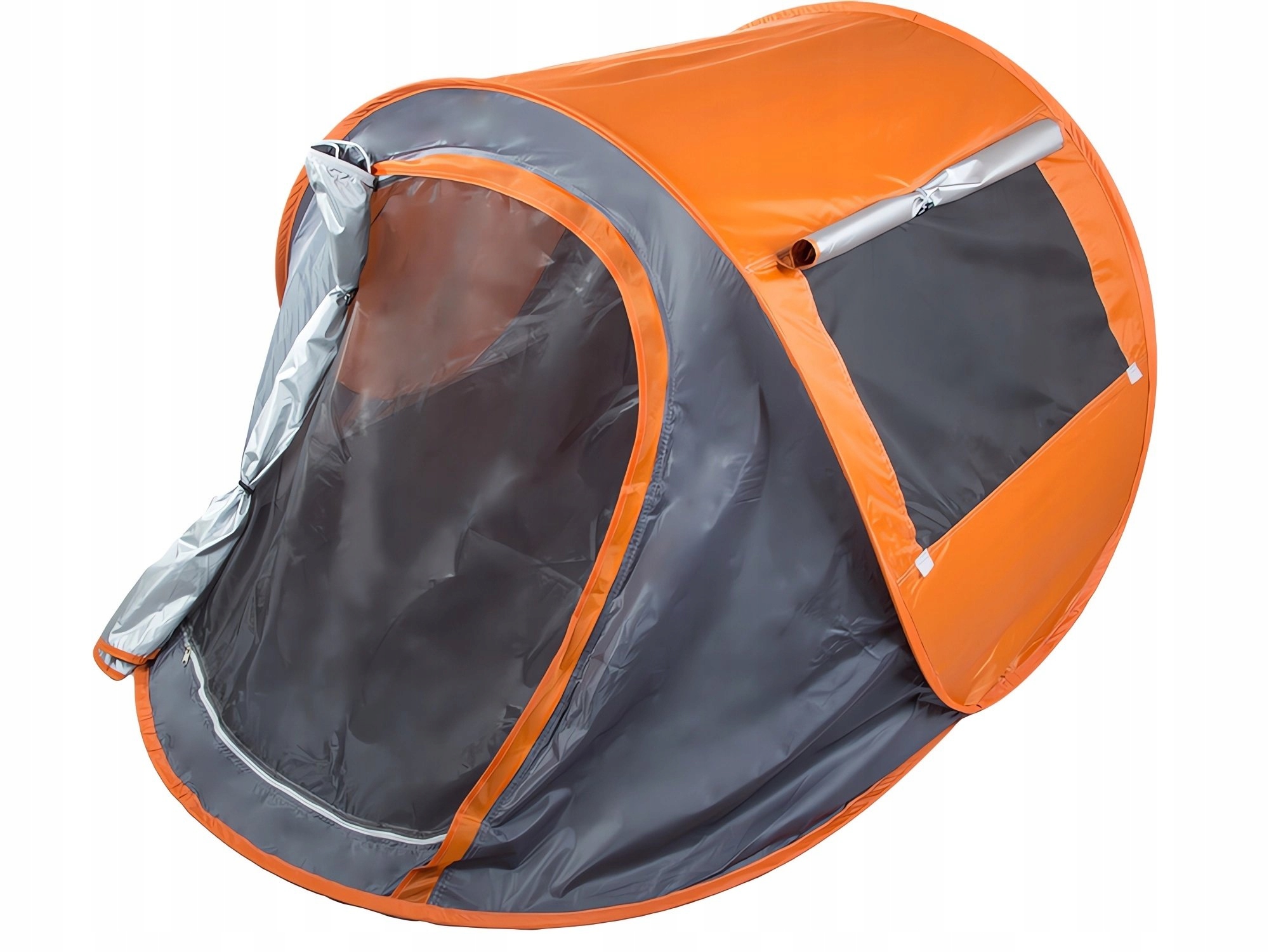 Verk 14529 Samorozkládací stan Uv plážový 210 x 130 x 85 cm oranžovošedý