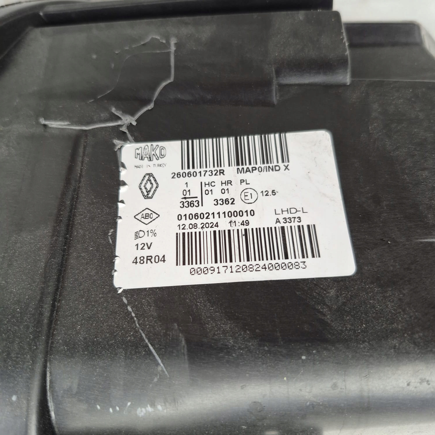 RENAULT CLIO IV 4 12- light left front front CIEMNA 260601732R