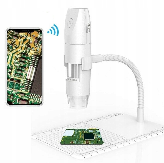 MIKROSKOP CYFROWY USB 1080p 2MP APP 1000x WIFI