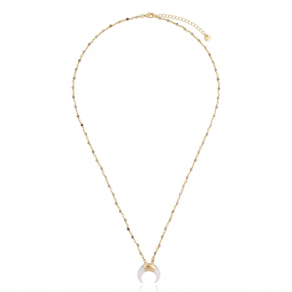 Naszyjnik damski Labradoryt Księżyc NLB0049