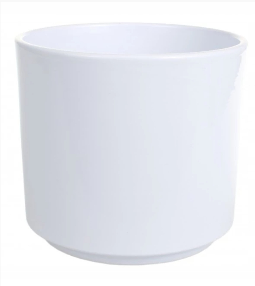 

Ceramiczna Osłonka Doniczka 10CM Biała Połysk