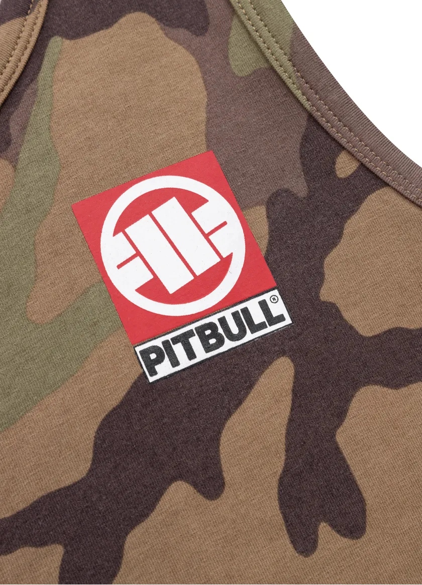 Tank Top męski Pit Bull Slim Fit Small Hilltop - Woodland Camo r. M Kolekcja Hilltop