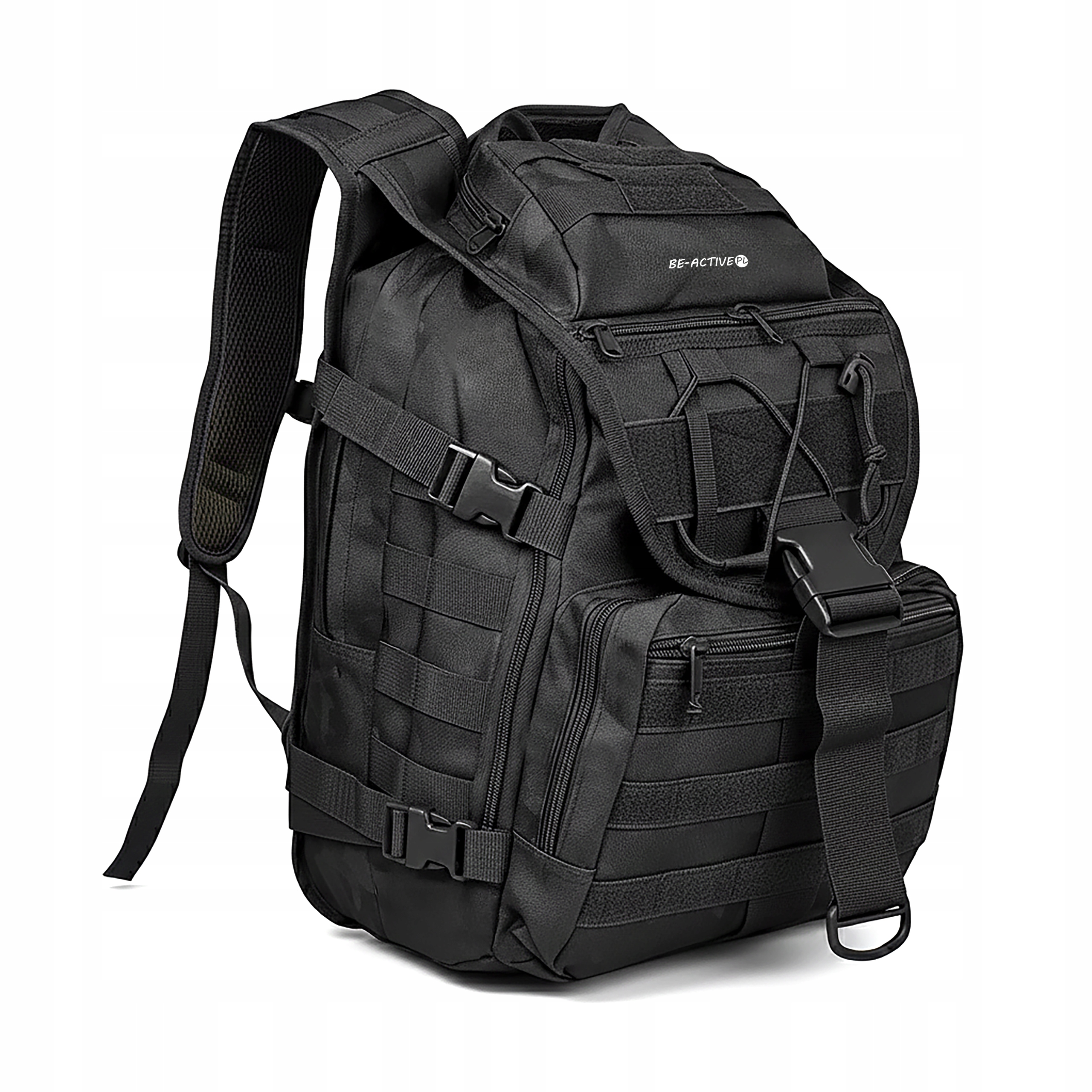 Taktický Vojenský Turistický Batoh 40L Survival Černý