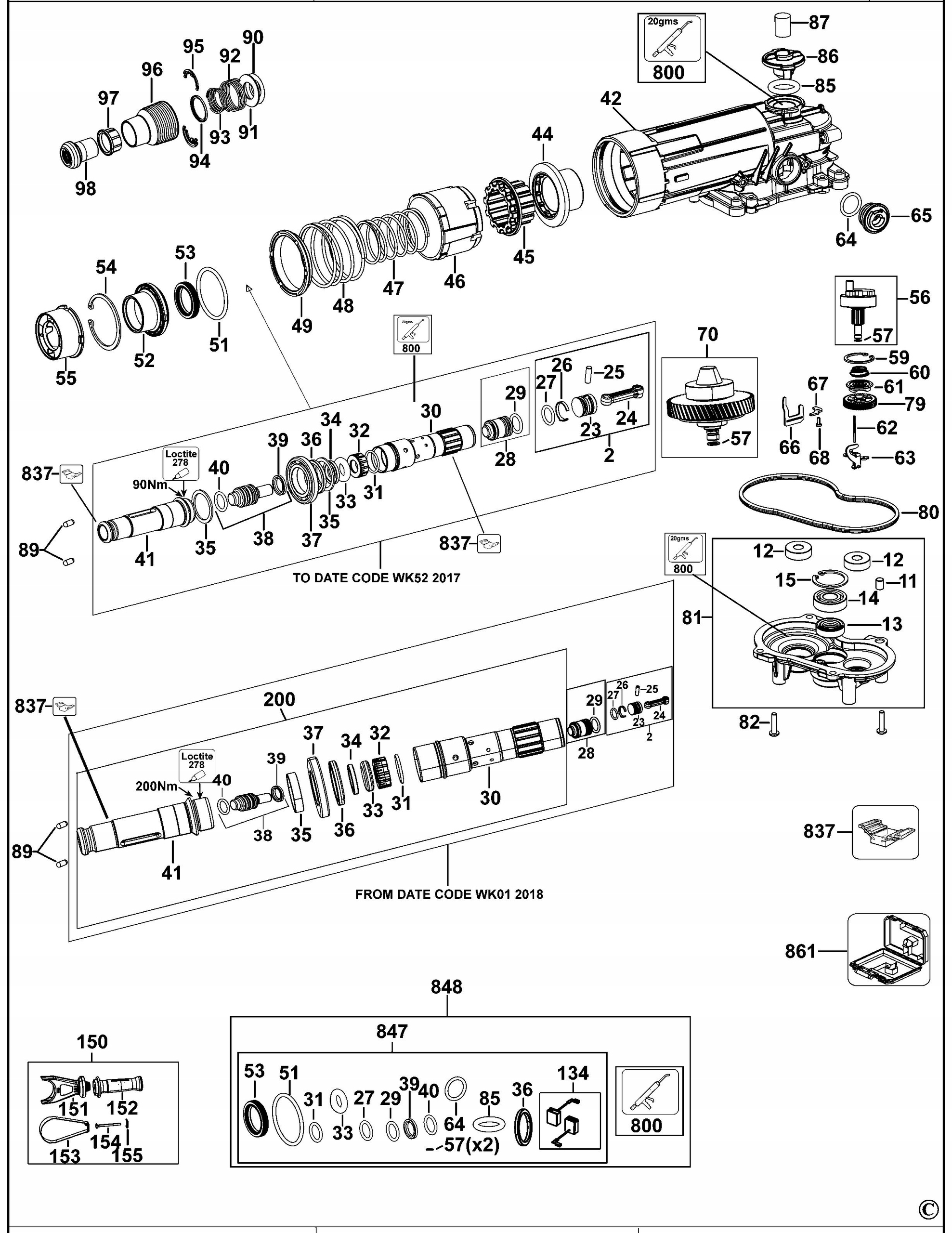 DEWALT N465586 USZCZELKA DO D25481 Rodzaj uszczelka