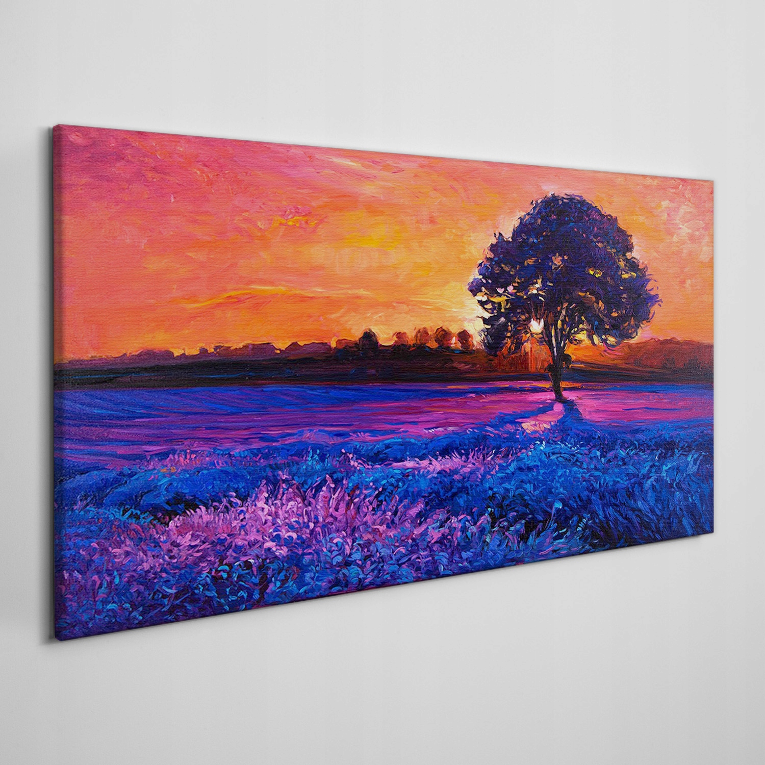

Obraz na płótnie Kwiaty zachód słońca 120x60 cm