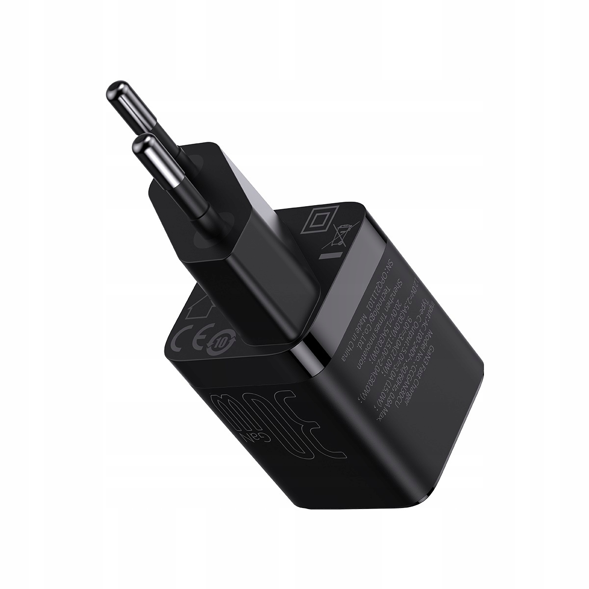 BASEUS UNIWERSALNA ŁADOWARKA SIECIOWA ZASILACZ DO TELEFONU USB-C 30W PD QC Zgodność ze standardem Quick Charge 1.0 Quick Charge 2.0 Quick Charge 3.0 Quick Charge 4.0