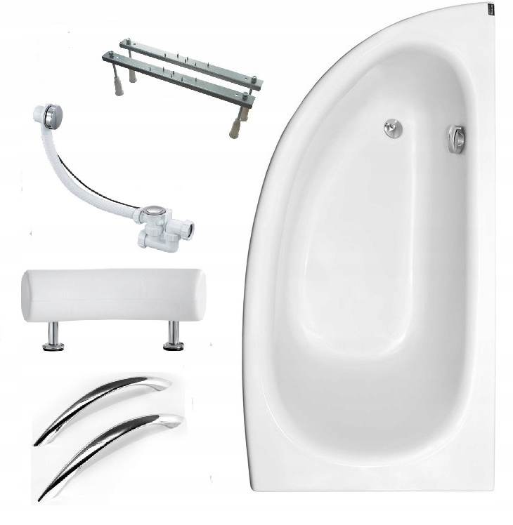 Wanna 150/70 Milena Premium z syfonem automatycznym do zabudowania