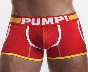 

Pump Bokserki Majtki L Czerwony Siatka
