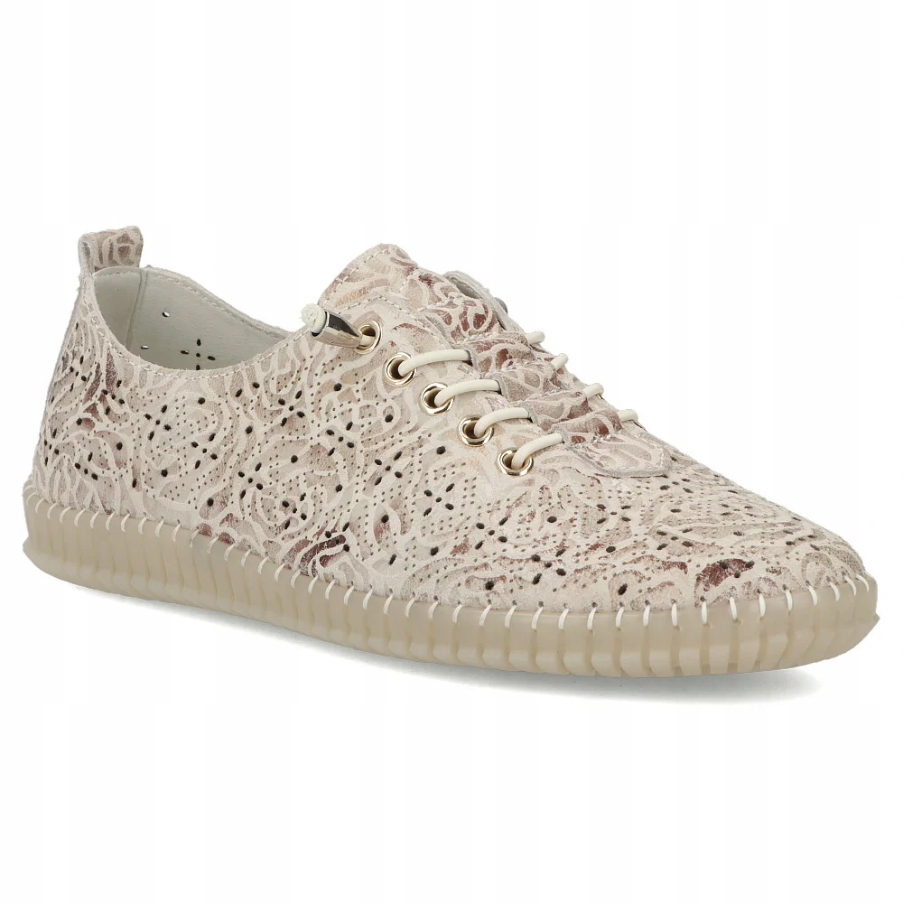 Buty damskie półbuty płaskie skórzane Filippo lekkie lekkie r.41