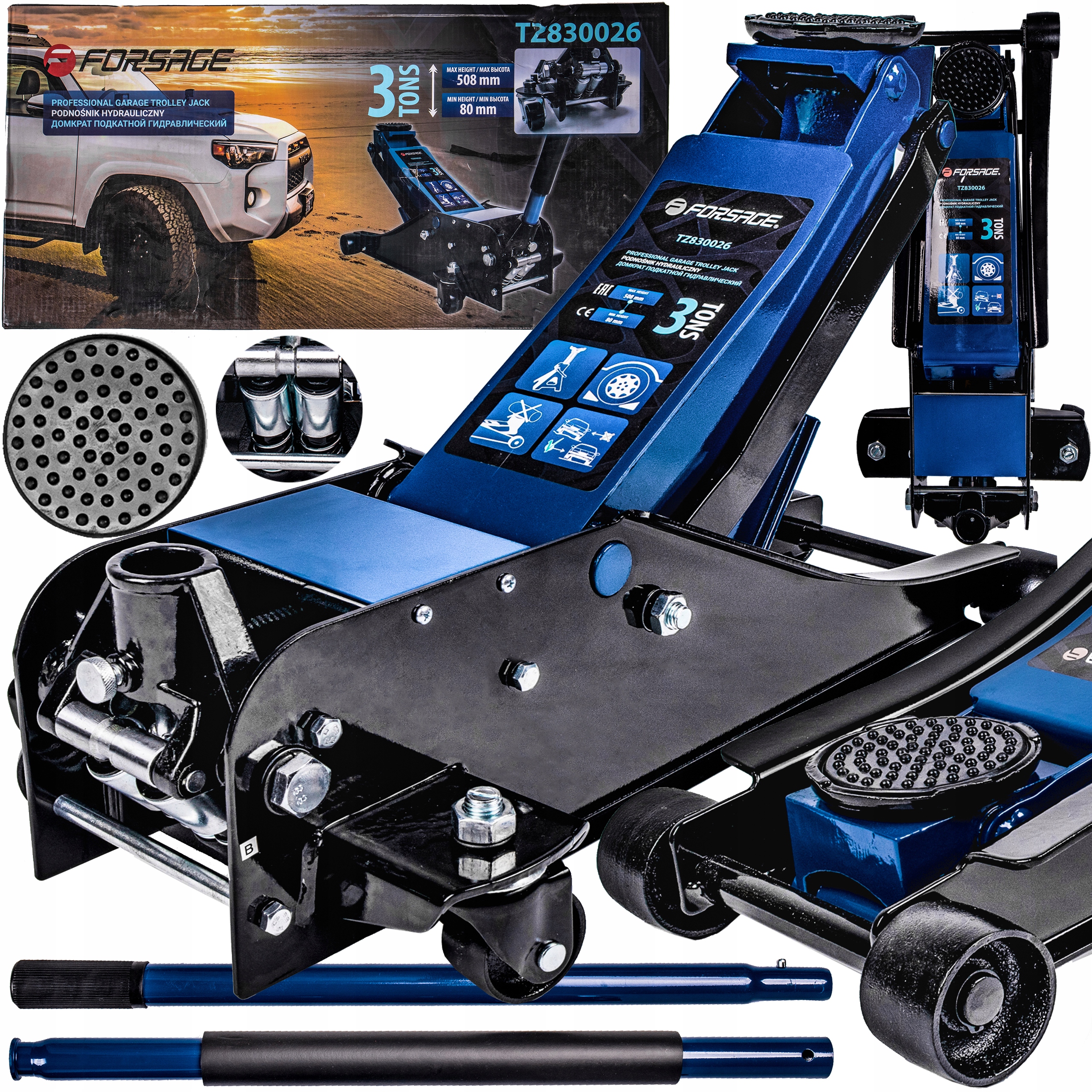 

Podnośnik Samochodowy Żaba Hydrauliczny Mocny