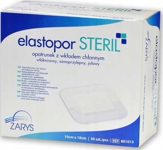 

Elastopor Steril 10cmx10cm Opatrunek jałowy 30szt