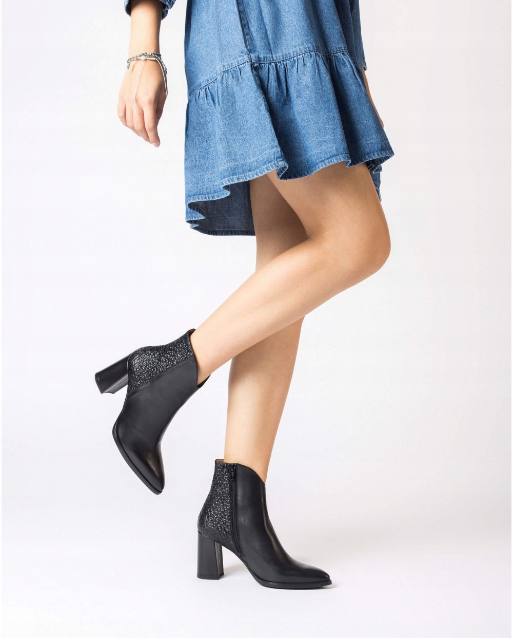 Buty botki Wonders M-5407-T Negro R.39 Rozmiar 39