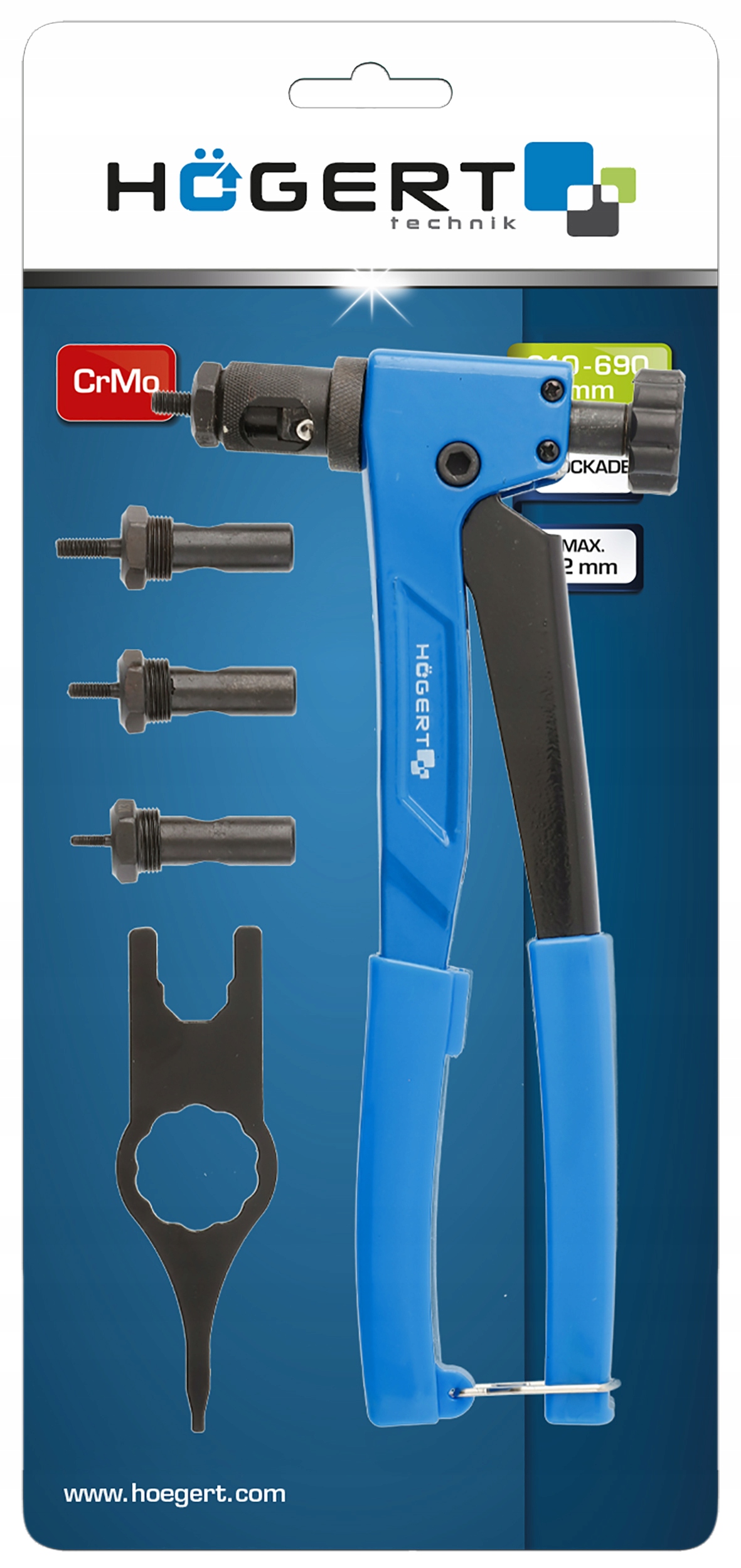 HOEGERT HT2C180 NITOWNICA DO NITONAKRĘTEK M3-M6 Kod producenta HT2C180