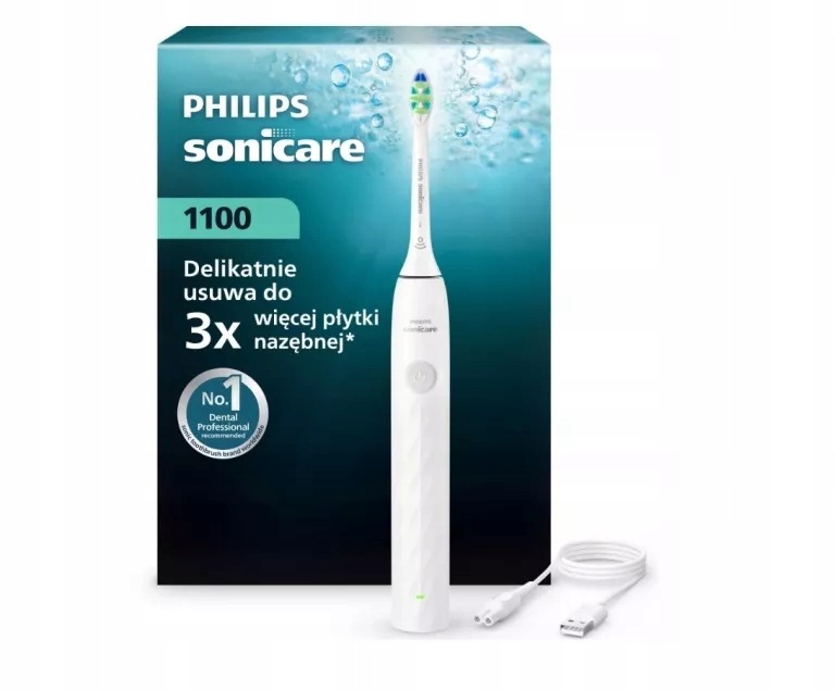 Philips Sonicare 1100 Szczoteczka Soniczna Biała HX3901/01