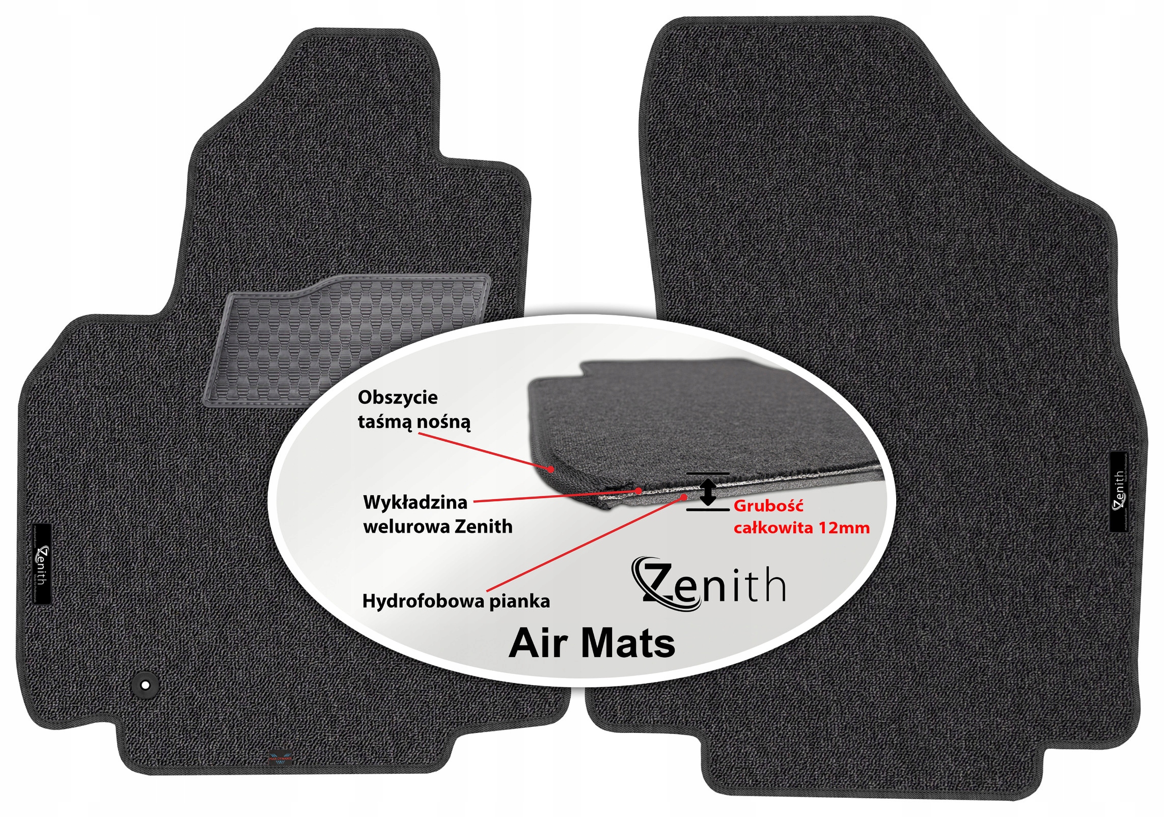 Peugeot Partner II 2os 08-18 Velurové koberce do auta Zenith Air Mats
