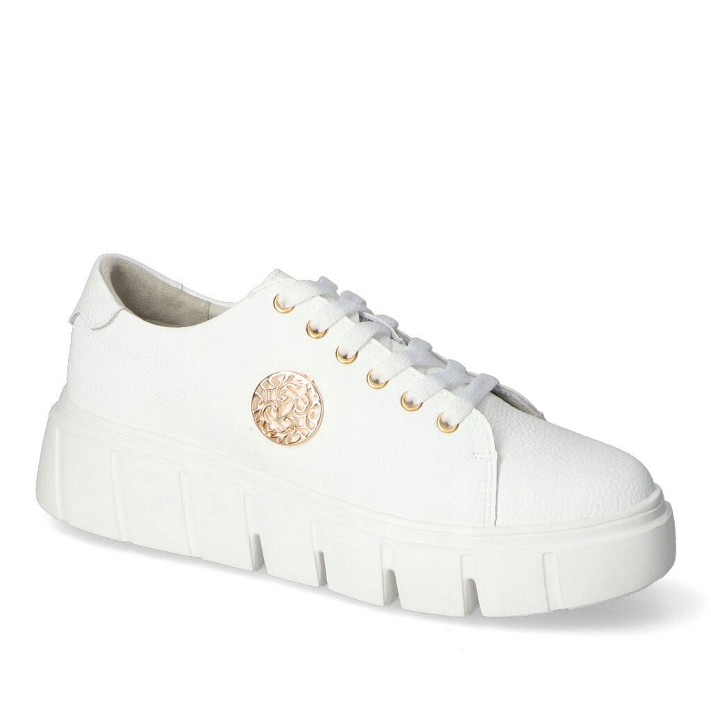 Tenisky Goodin GD-FT-136 Bílé lico Zlaté doplňky 41