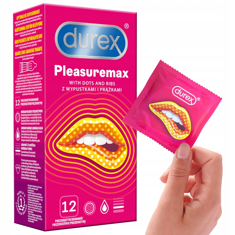 

Prezerwatywy Durex Pleasuremax wypustki i prążki