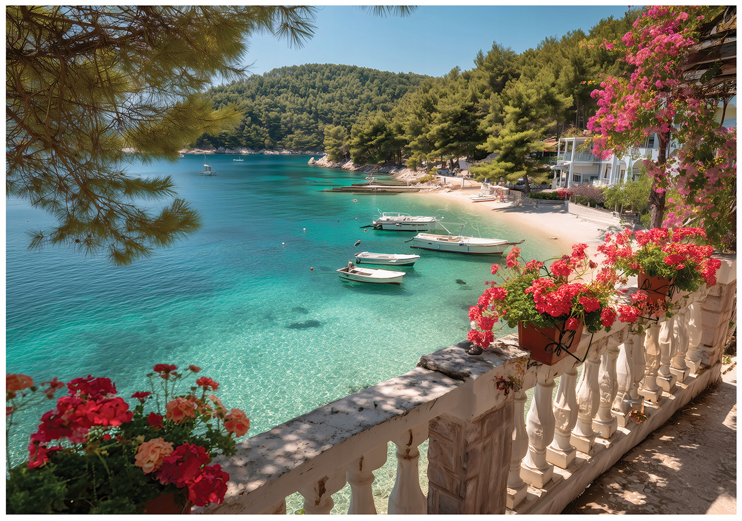 Fototapeta Mesto Krajina Pláž Zátoka Lode Modrý Výhľad Príroda 300x210