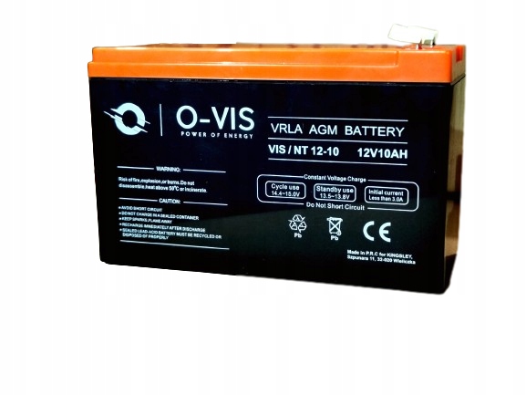 

Akumulator Żelowy do Ups bezobsługowy 12V 10Ah Moc
